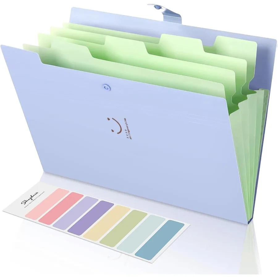 مجلد ملفات قابل للتوسيع بحجم حرف A4 أرجواني مع جيوب أكورديون لتنظيم المستندات الفعالة في المكتب أو المنزل