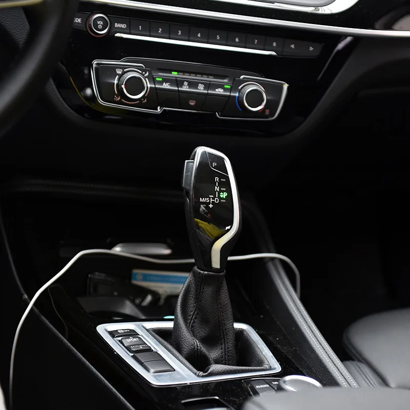 Suitable for BMW X1 1 Series Light Emitting Diode Electronic Transmission Lever 118i Modified Car Shift Knob