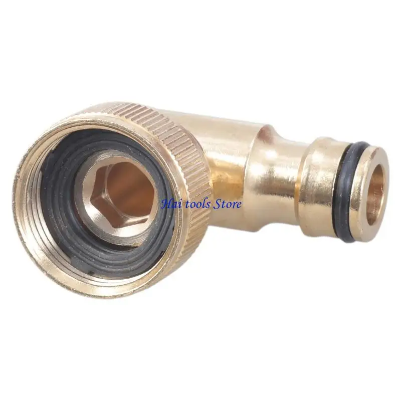 

X37e Garden Yard 3/4 "90 ° Clobe Brass Quick Connector Adapter Adapter Adapter