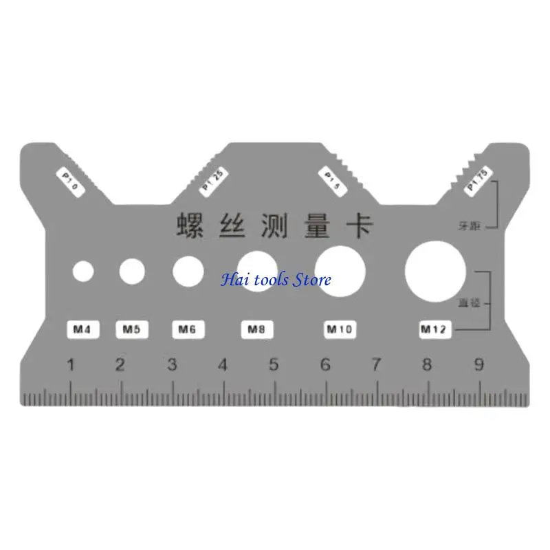 X37E Accurate Screw Measurement Card Reliable Screw Measuring Instrument for 4mm/5mm