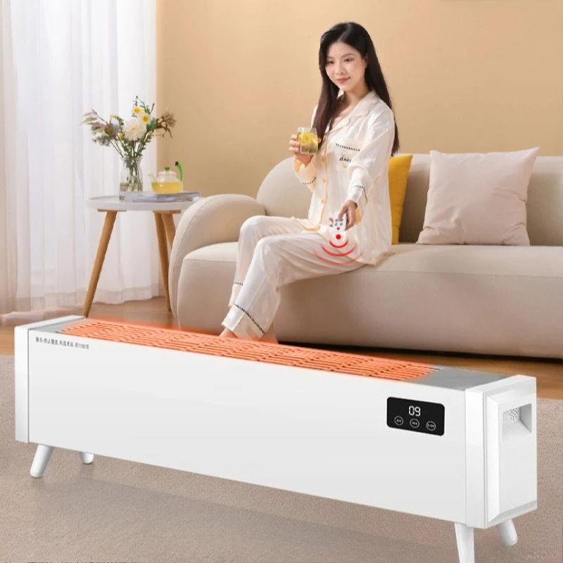 

Graphene Baseboard Heater,Energy-Saving Fast-Heating Home Warmer with Voice Control,Timer Shutdown, Low-Noise No-Light Operation
