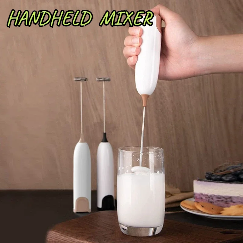 

Milk Frother Handheld Electric Drink Mixer,Coffee Frother,Hand Blender,Egg Beater Frappe Maker,Handheld HotChocolate Latte Maker