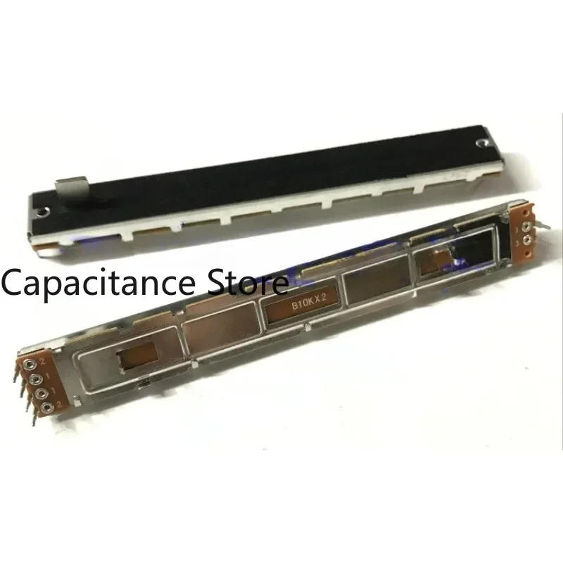 5PCS SC1009G  potentiometer 128mm mixer straight sliding pusher double B10K stroke 100mm handle length 10