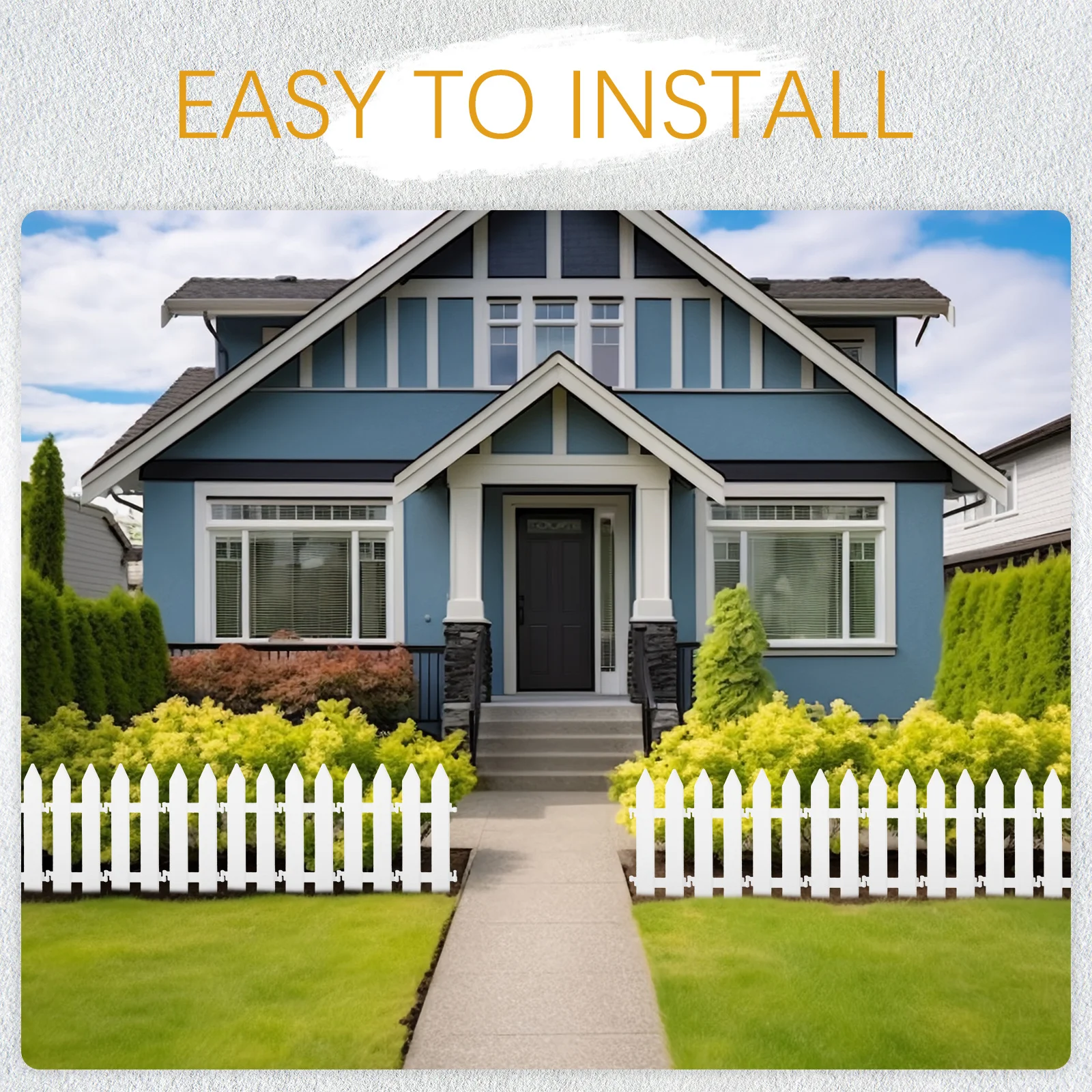 

10pcs Decorative Simulation Garden Yard Courtyard Lawn Mall Garden Fence Hotel Outdoor Simulation Decoration Fence