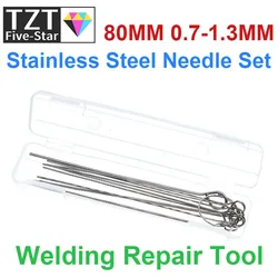 10 Kinds Stainless Steel Needle Set PCB Electronic Circuit Through Hole Needle Desoldering Welding Repair Tool 80mm 0.7-1.3mm