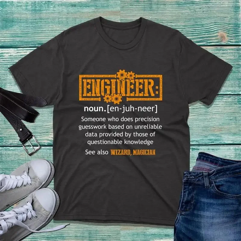 Engineer Meaning T Shirt Inventor Also Wizard Magician Funny Top