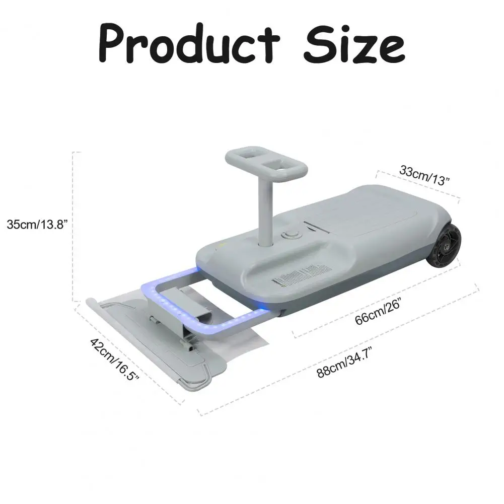 Go Kart pour enfants, Go Kart avec fonction de nettoyage des sols, Go Kart électrique portable 12 V, voiture électrique Wiggle avec lumière dégradée, 5 Sp