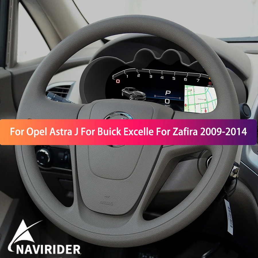 Car LCD Instrument CarPlay Colorful Cluster For Opel Astra J For Buick Excelle For Zafira 2009-2014 car Speedometer Instrument