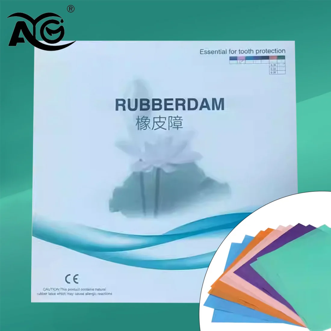 

AG 1 коробка нестерильная высококачественная стоматологическая плотина натуральный каучук латексная плотина неаллергенная 52 шт. 5 "x 5" / 36 шт. 6 "x 6" материалы для ухода за полостью рта