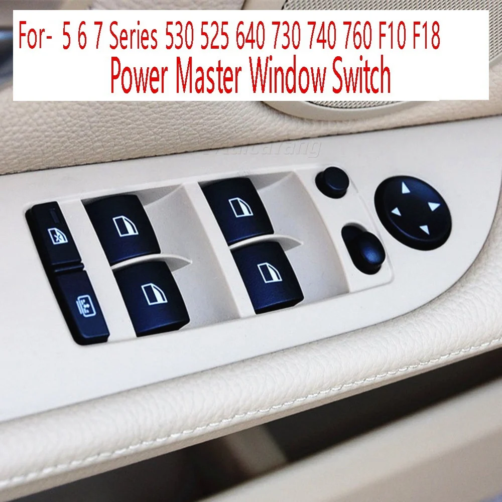 Car Power Master Window Switch Window Control Switch 61319238240 for-BMW 5 6 7 Series 530 525 640 730 740 760 F10 F18