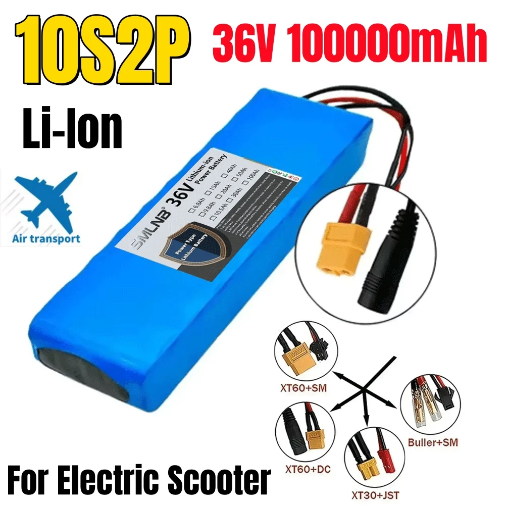 36V 100000mAh 10S2P Electric Scooter Battery Lithium Electric Scooter 500W Electric Scooter Battery 36v 10s2p Battery