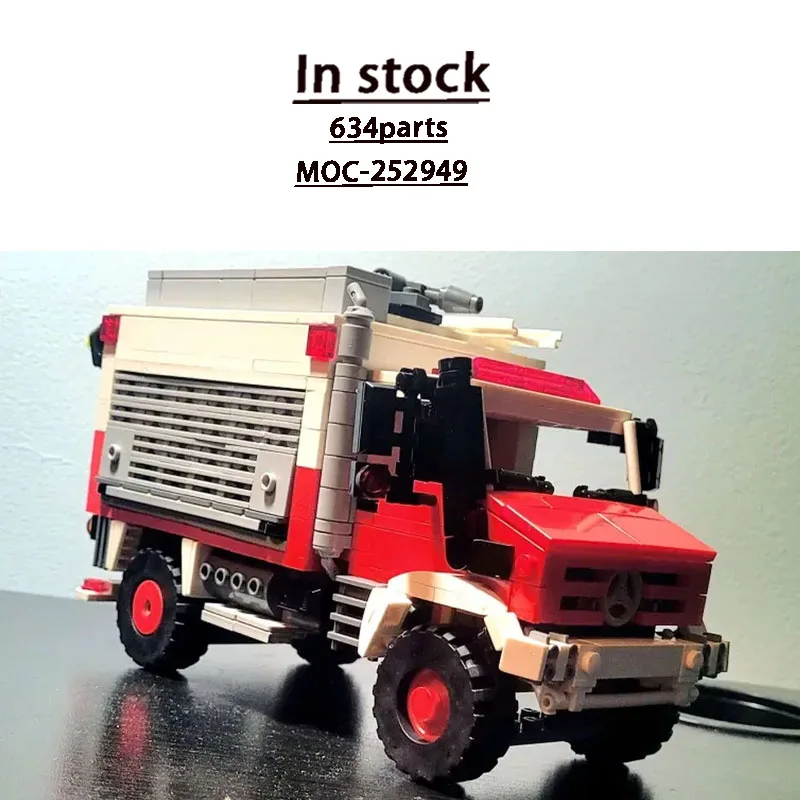 

MOC-252949 City Rescue Fire Truck Building Block Model 634 Parts MOC Creative Boys Children Birthday Christmas Toy Gift