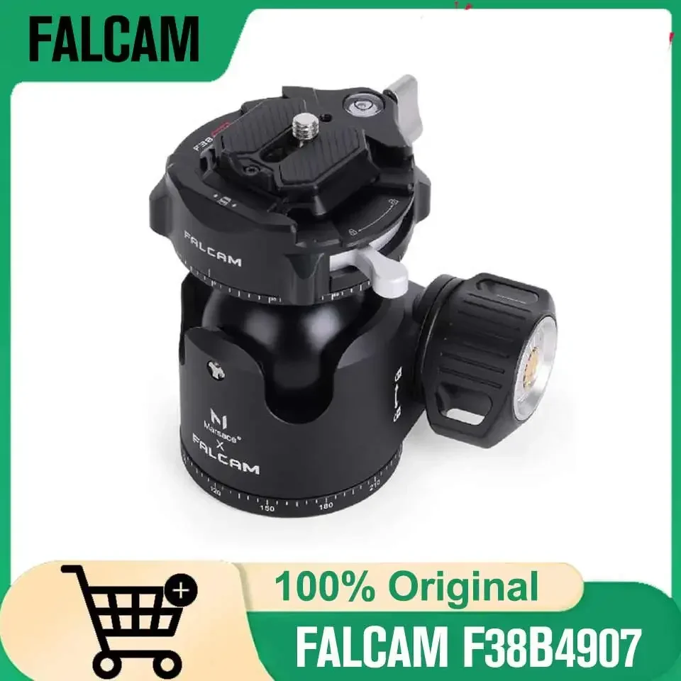 

FALCAM F38B4907 F38 Pro Quick Release Low Gravity Dual Panorama Ball Head (Marsace XB-3R)