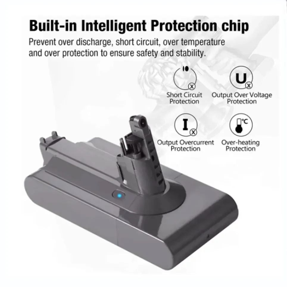 25.2V Suitable For Dyson V11  9800/7800/6800/4800mAH V11 Series Charging Replacement Battery SV12 SV14 SV15 970145-02