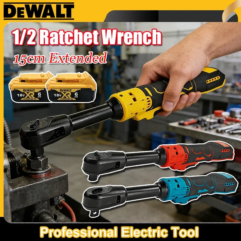 

Dewalt 1/2" Brushless Electric Ratchet Wrench 15cm Extended Head Removal Screw Cordless Driver Power Tools for Milwaukee/ Makita