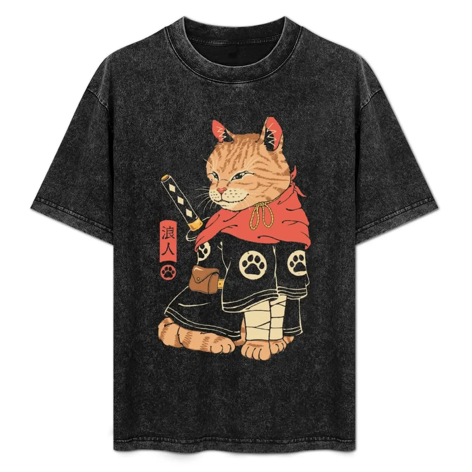 

Neko Ronin T-Shirt graphic t shirts korean fashion luxury clothing labubu vintage t shirt men