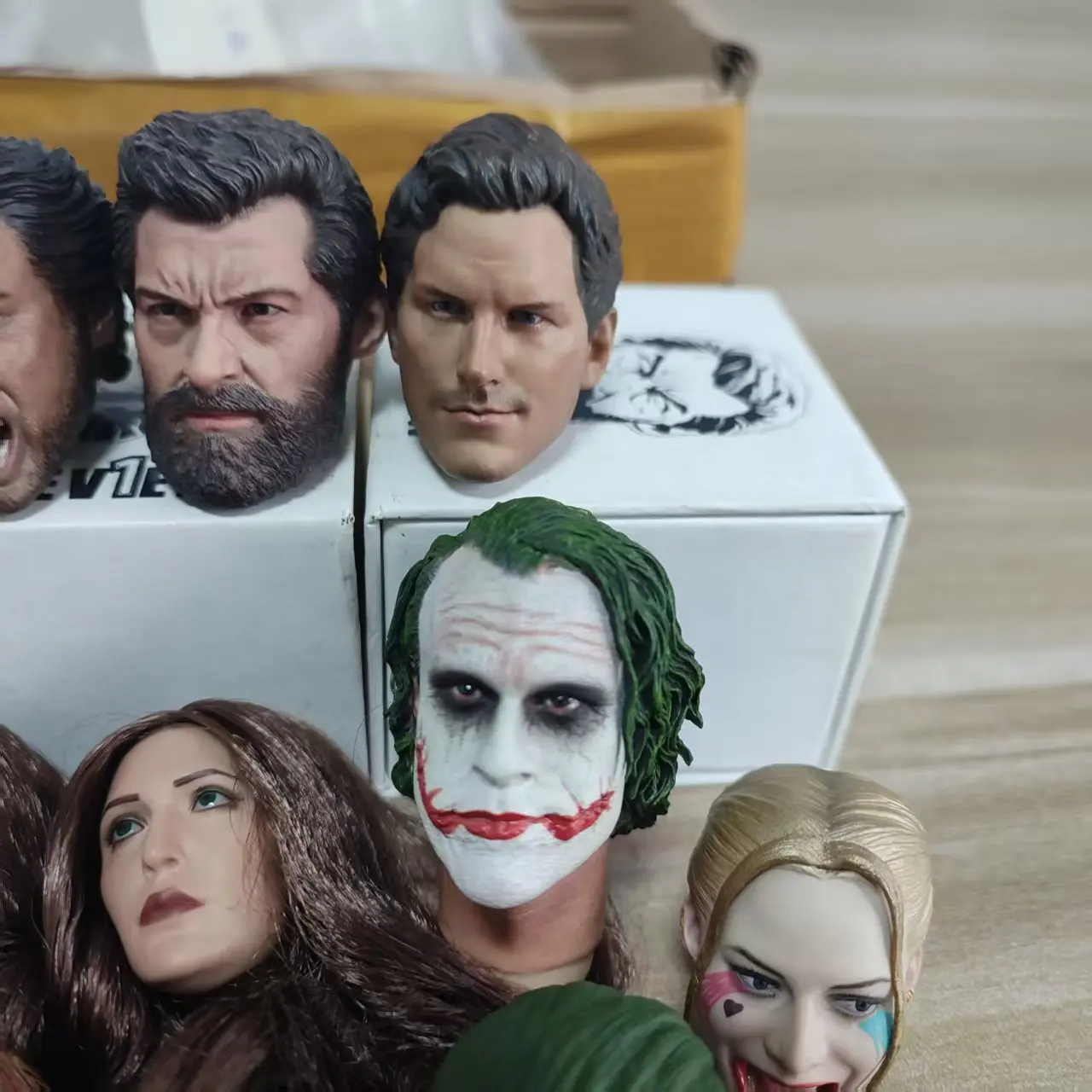 Sculpture de tête masculine et féminine, échelle 1/6, modèle adapté au corps de 12 pouces, accessoires de figurine d'action