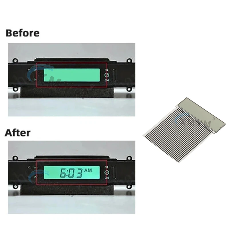 For Jaguar XJ6 XJ8 X300 XJR 1995-97 Car Cluster Digital Clock LCD Display Screen