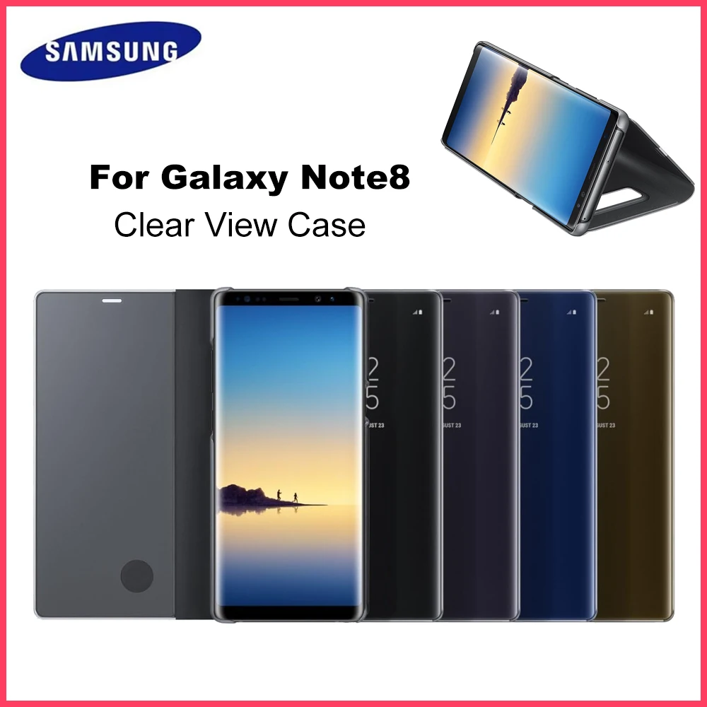 Original for Samsung Galaxy Note8 Full Screen Protection Clear View Case Cover for Galaxy Note 8 S-View Flip Cover