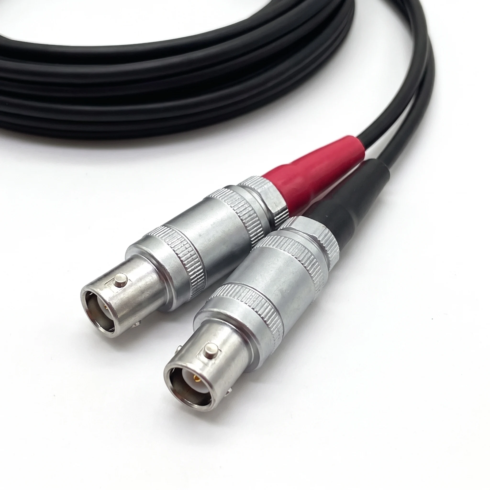 Dual For FFA Cable for Non Destructive Testing Devices For 1S 1 C9 to 00S 00 C5 Male RG174 50 Ohm 1.5 Meter Black