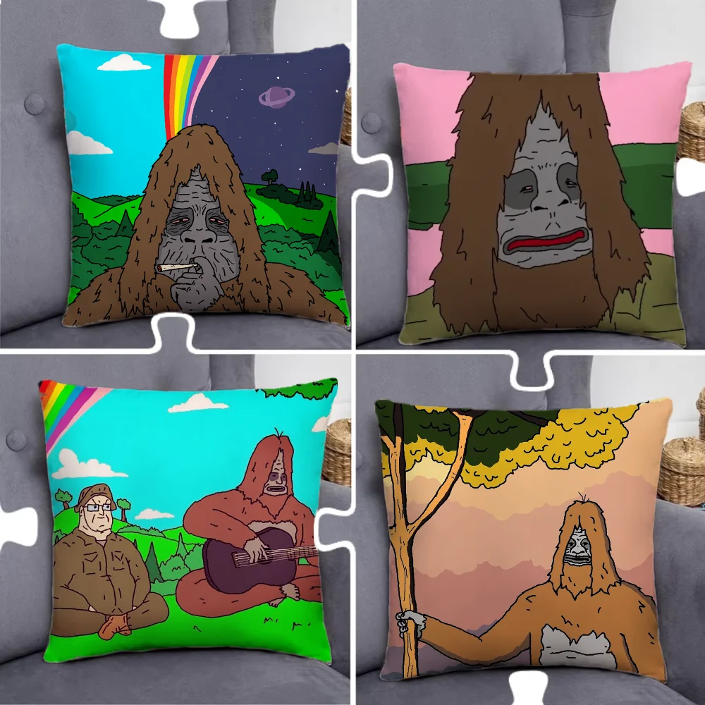 

Sassy the Sasquatch Pillow Case Pillowcase Home Sofa Cushions Car Cushions Pillowcover Office Pillowshell Pillow