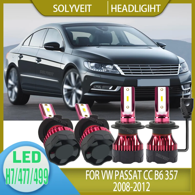 

Комплект из 4 светодиодных ламп H7 для авто, 400% яркость, 6000K, белый свет, водонепроницаемые IP67, для VW PASSAT CC B6 357 2008-2012