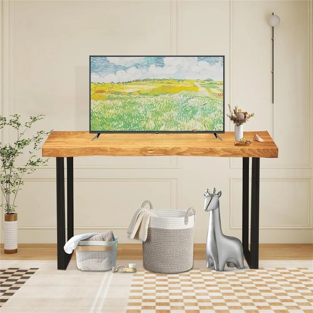 Counter Height Table Long Narrow Bar Table for Small Spaces Pub with Sturdy Metal Frame Entryway Rectangular High TopTable Kitch