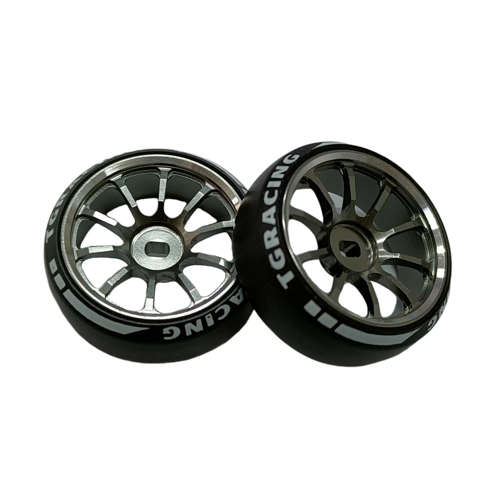 TG Racing 1/24 1/28 MINI-Z AWD CNC Metal Wheel With Drift Tires OD 27.2mm Offset 1.5 (2Pcs)