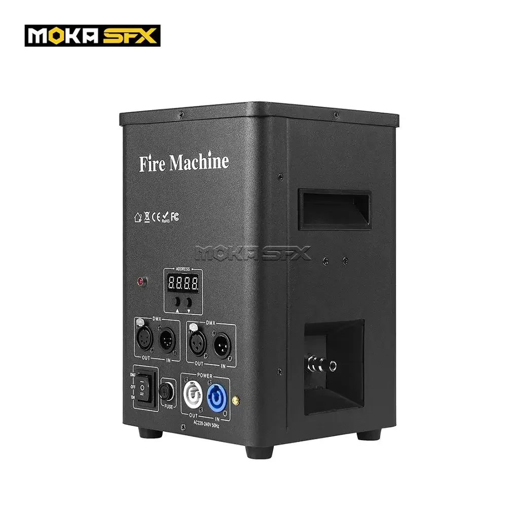 MOKA SFX Hot Sale LPG Flame Projector Dmx Stage Fire Flame Machine Instant Stop Device Stage Flame Thrower for Indoor Events