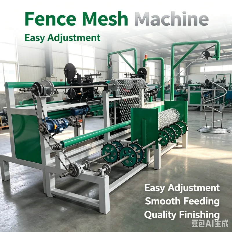 Industrial Grade Galvanized Wire Fence Maker Machine For Fast Boundary Wall Fence Customized Diamond Grid Net Infrastructure