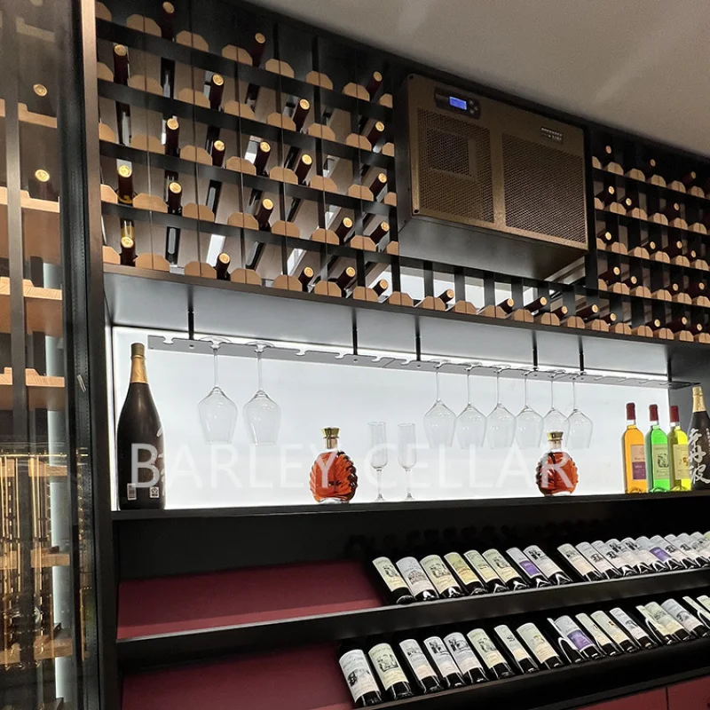 benutzerdefinierte.BARLEY Keller 2026 Neues Design Display Weinkeller Wand mit Lüfter Kühlsystem
