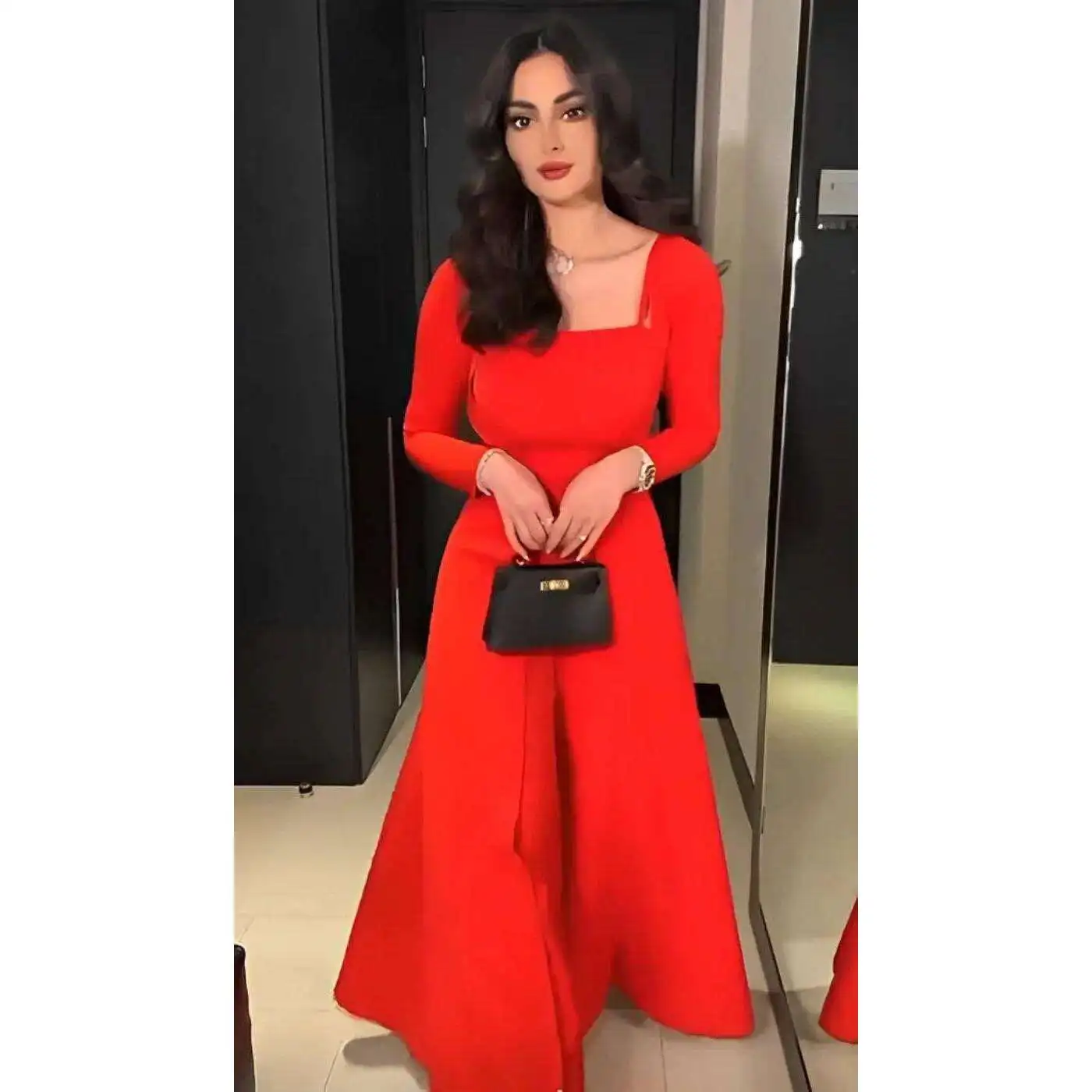 

Весна-лето 2023, сексуальное боди с широкими рукавами, комплект из двух предметов для женщин на Ближнем Востоке, независимая станция Ebay