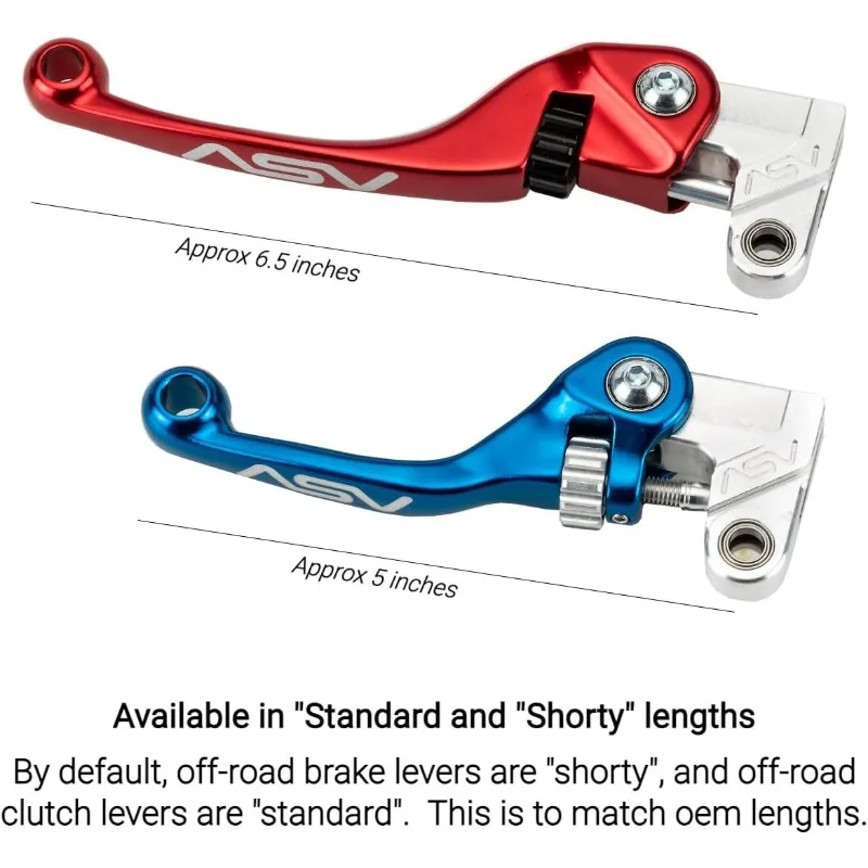 رافعة فرامل الأوساخ غير القابلة للكسر F4 للطرق الوعرة ASV #   BDF405SX - أسود