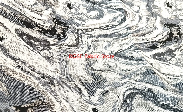 Retro abstract pattern Jacquard thick fabric For pants, jackets, tablecloths, clothing DIY fabric