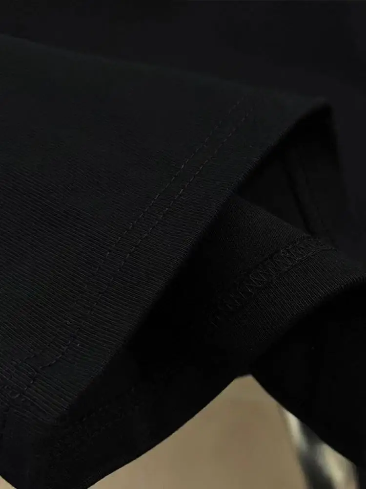 2025 منتج جديد تصميم الرجال والنساء موضة العلامة التجارية القطن الخالص تي شيرت مطبوع الشارع طاقم الرقبة قصيرة الأكمام #4