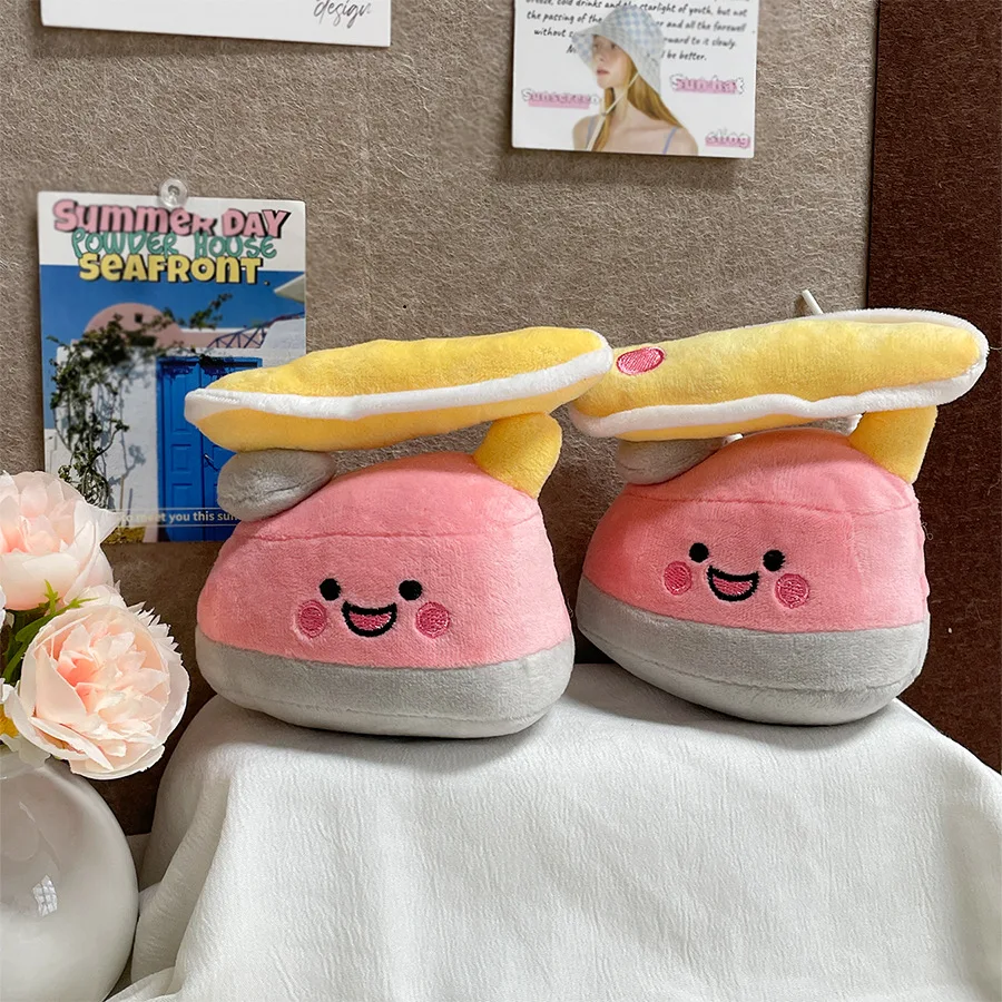 Cartoon Creative Iron Doll Plush Pendant Keychain Cute Simulation Household Items Iron Plush Doll Backpack Decor Keychain Gift
