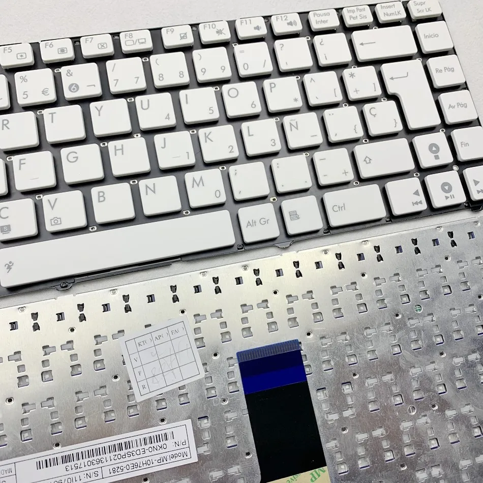 Spanish Keyboard for ASUS U30 U31 U31F U31S U31Sg U31Sd U31Jg U35 U35F U35J U35Jc U36 U36Jc U41 U45 U45J SP Layout