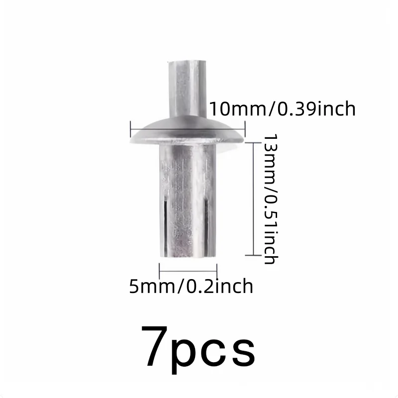 7 pcs 5*13mm Strike Core Expansion Rivets, Hammer Strike Installation, Daily DIY Projects Machinery Fastening