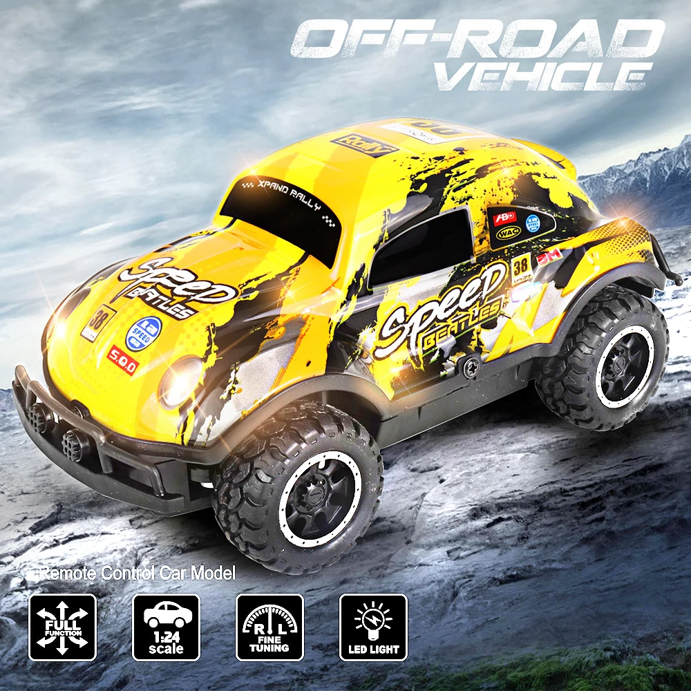 LED Illuminated Off-Road Jeep Remote Control Car Small Proportion Non Charged Children's Toy Car