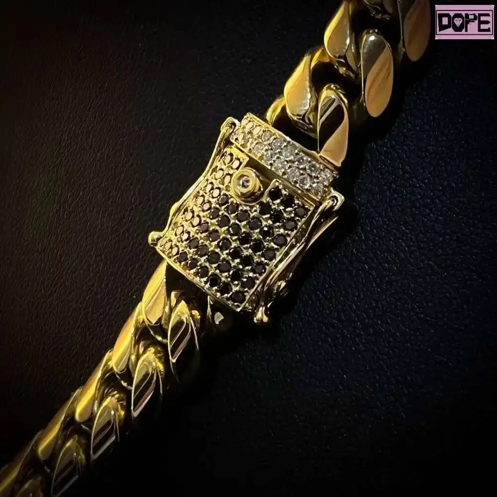 Design Miami 14k 18k Gold 925 Sterling Silver Cuban Link Chain Hot Selling Jewelry