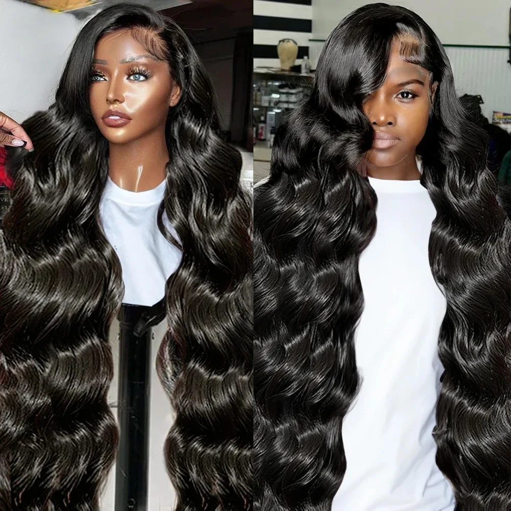 

34 Inches Body Wave Glueless Wig 13x4 Lace Frontal Wig Brazilian Ready To Wear 220 Density 7x5 Human Hair Wigs Pre Cut For Women