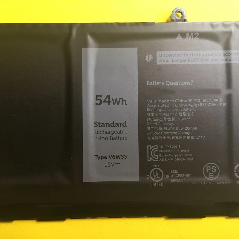 SupStone V6W33 G91J0 Laptop Battery For Dell Inspiron15 5310,3511,5510,5410,5415,5518,3510,3515,5418,7415,Latitude3320 3520 3420