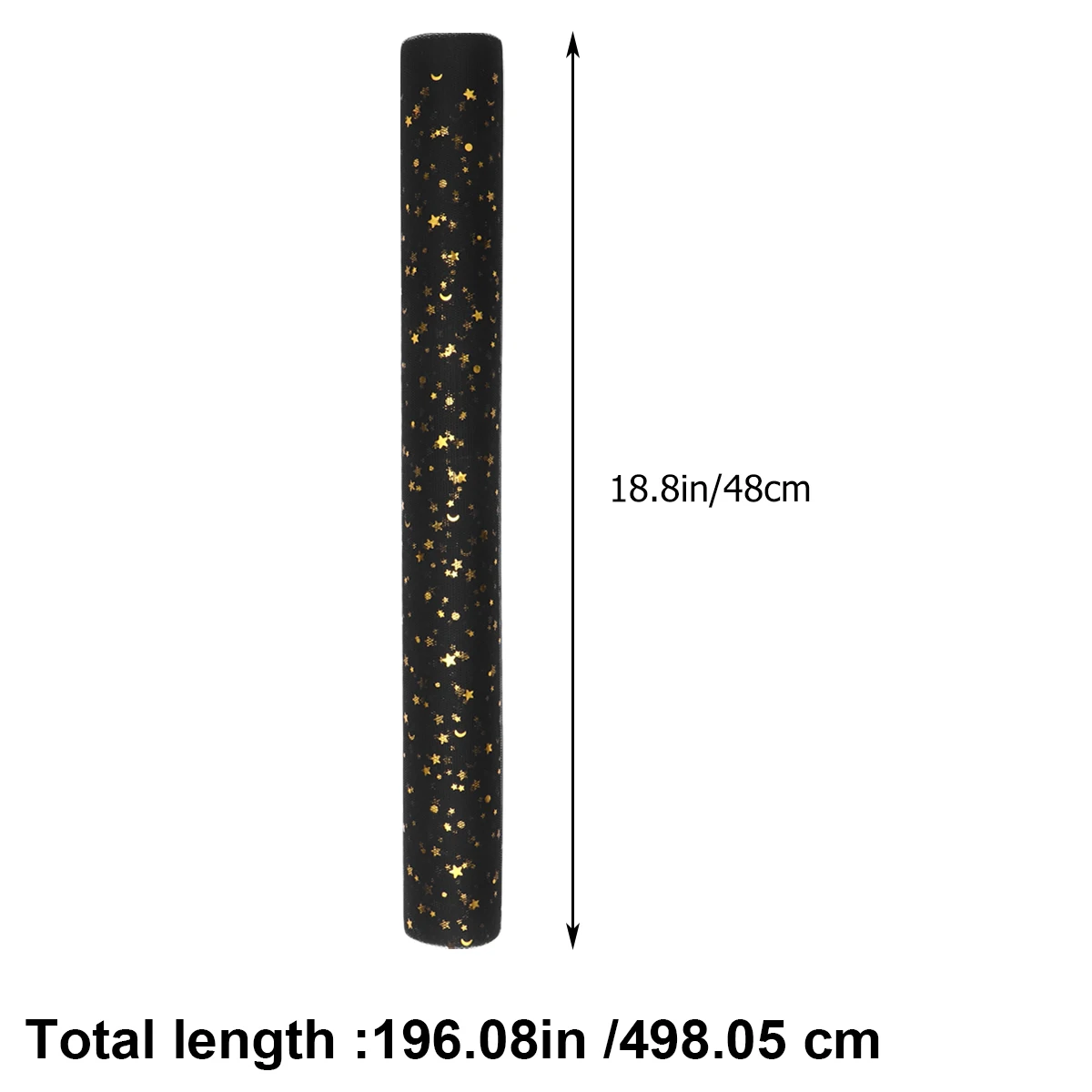 

Flower Gift Packaging Mesh Black Star Moon Gauze Yarn Supplies Wrapping Decorative Paper 1Roll Durability Safe Creative Festive