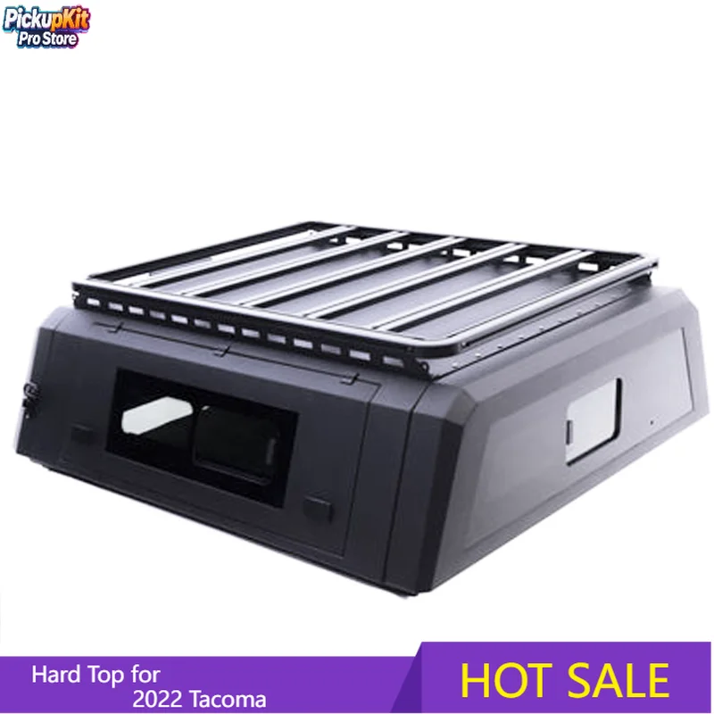 

4X4 Pickup Truck Canopy Camper Tonneau Cover Durable Easy Installation Hardtop Aluminum Alloy for 2022 Tacoma