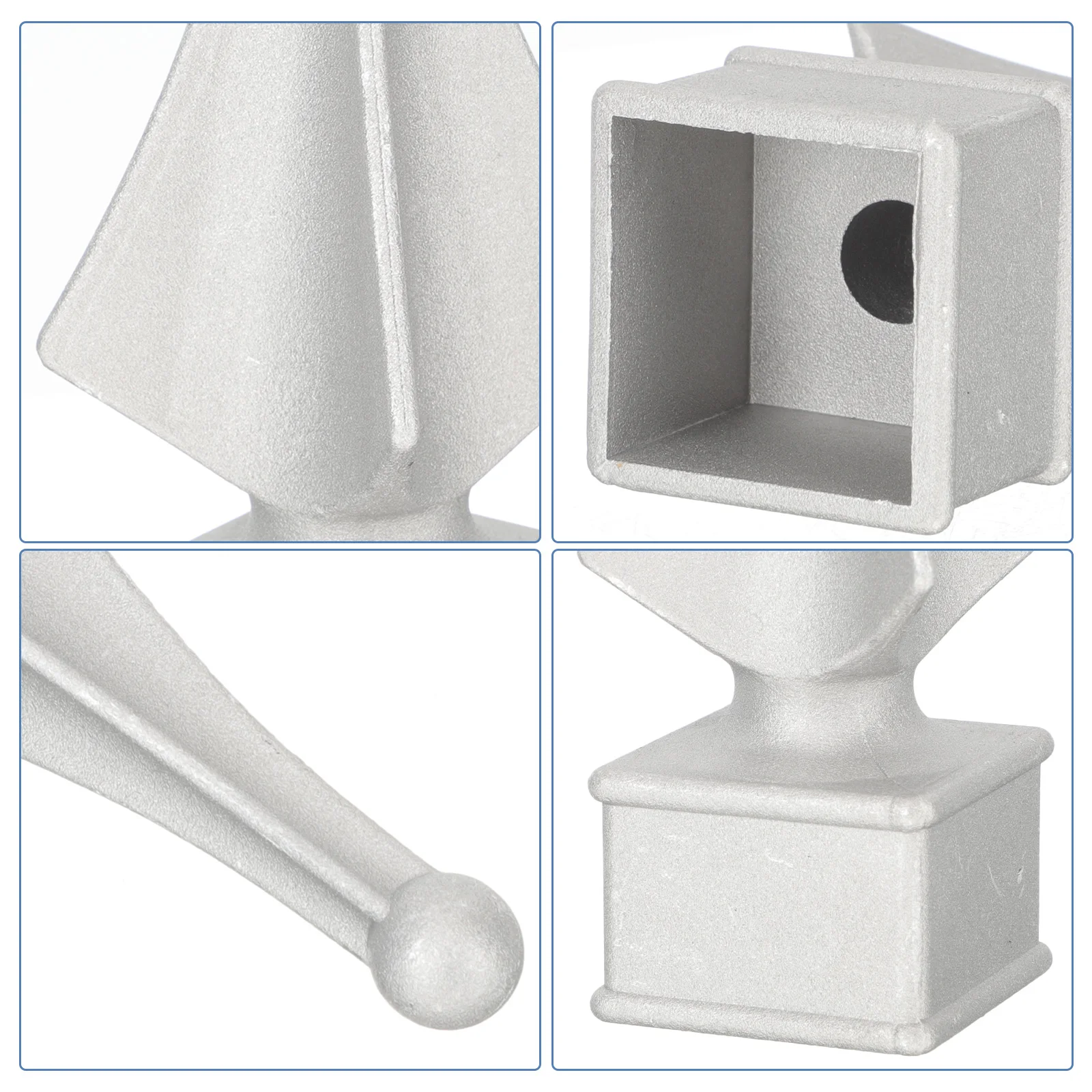 

4Pcs Aluminum Alloy Fence Spears Corrosion-Resistant Elegant Outdoor Fence Finial Toppers