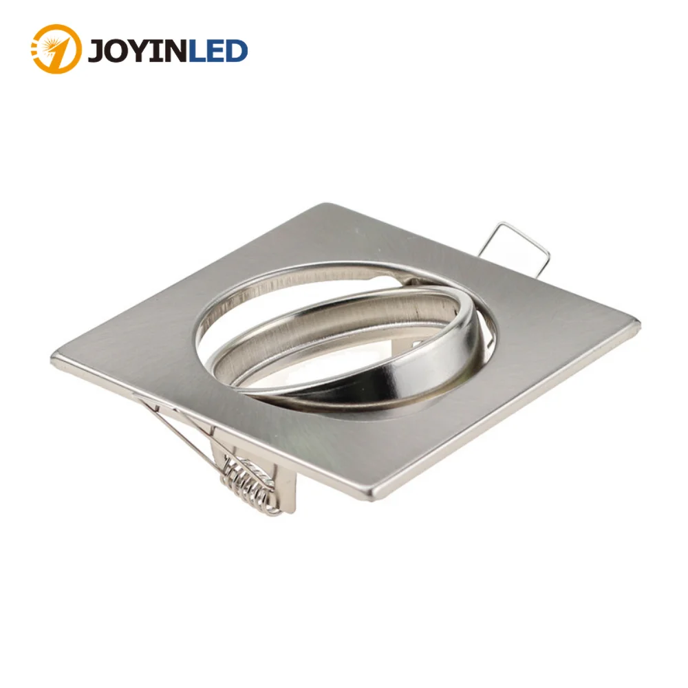 

Recessed Frame Iron Metal Fixed Downlight Stain Nickel White Golden Cut Hole 60mm Fixture Frame