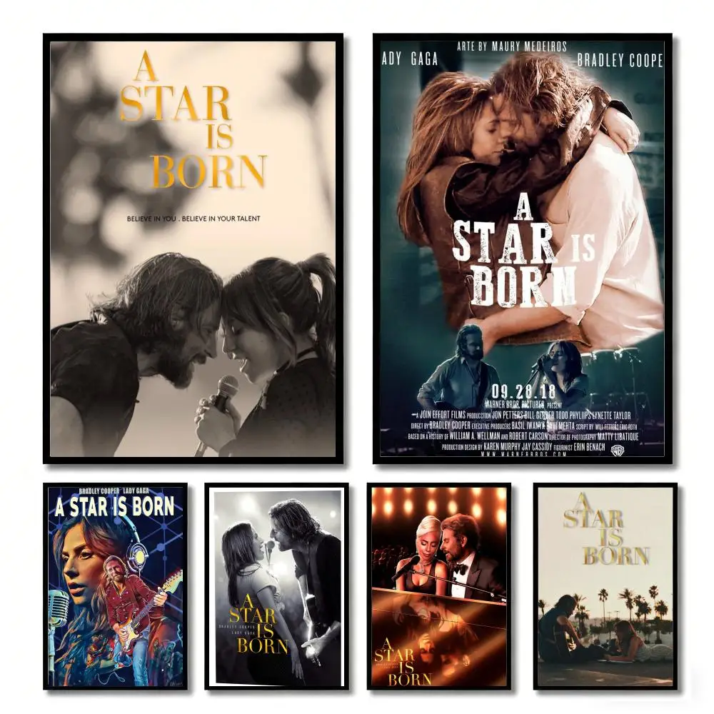 A star is born Painting Calligraphy Canvas Poster Wall Art Aesthetic Home Decoration for Living Room