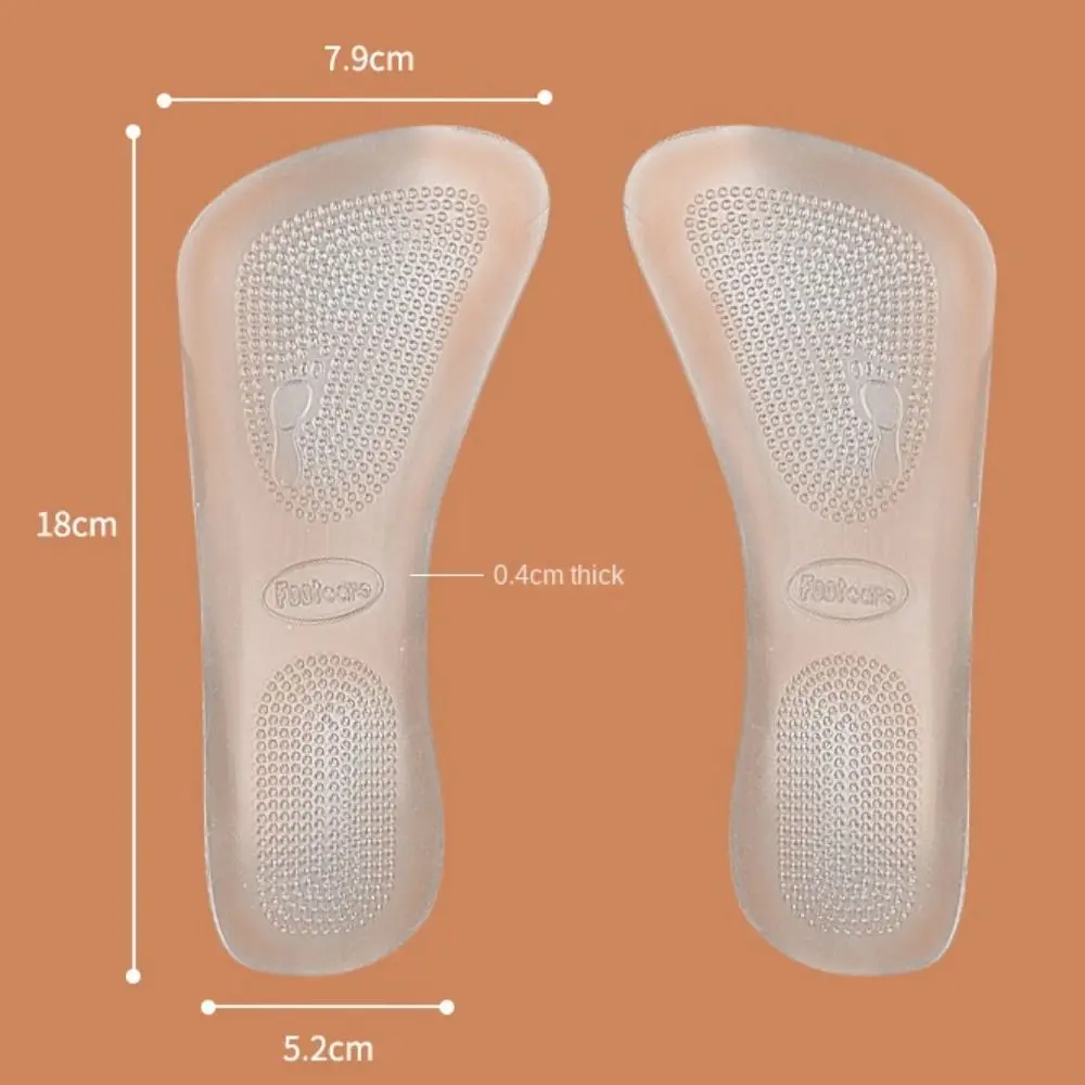 1 Paar Anti Slip Voet Pad Mode Pijnverlichting Voetverzorging Massage Kussens Transparante High Hiel Gel Kussen Binnenzool