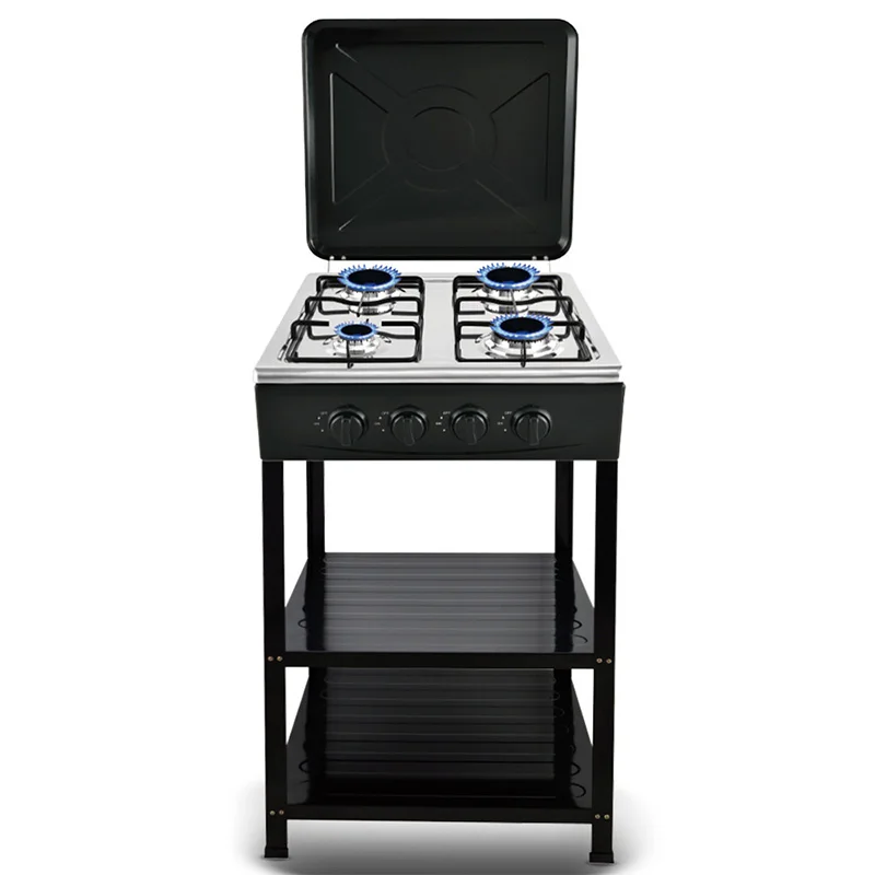 #~forR.8512/R.8511 Four-Burner Gas Stove, Freestanding Split-Type Gas Stove, Electronic Ignition, Even Heat Distribution