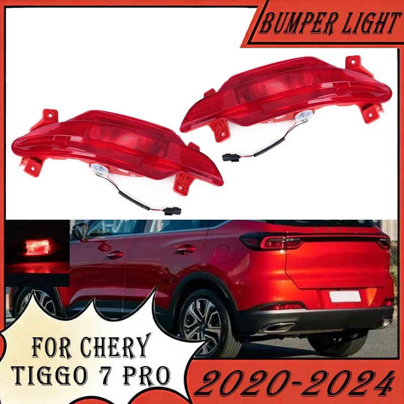 Rear Bumper Light Assembly For Chery Tiggo 7 PRO 2020-2024 605000282AA 605000283AA Brake Lamp Tail Turn Signal Reflector Light